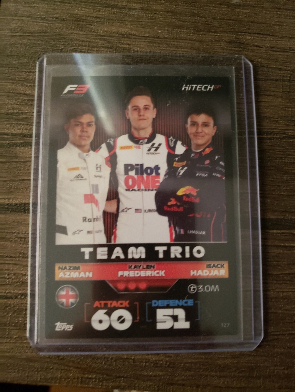 🏎 Topps Turbo Attax Team Trio Trading Card 🏎
